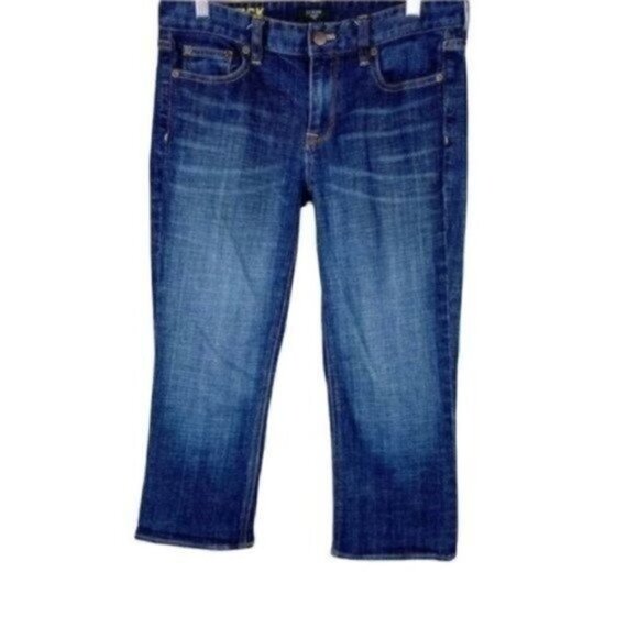 J. Crew Matchstick stretch cropped capri jeans size 28 Style 25679 21" insean - Picture 2 of 13